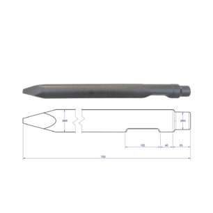 Grot dla młota hydraulicznego DHB 30S